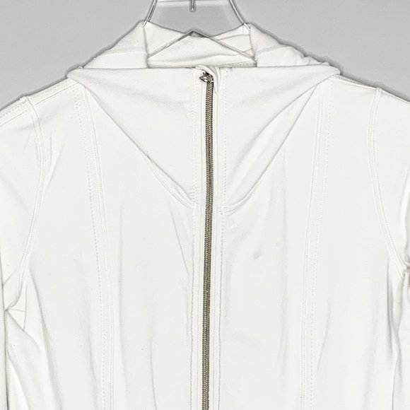 Lululemon Full Zip Long Sleeve Jacket Sz 4 Off White - Picture 4 of 11